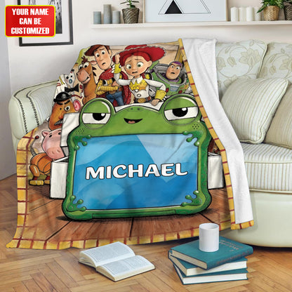 Playful Toy Friends - Personalized Movie For Kids Blanket