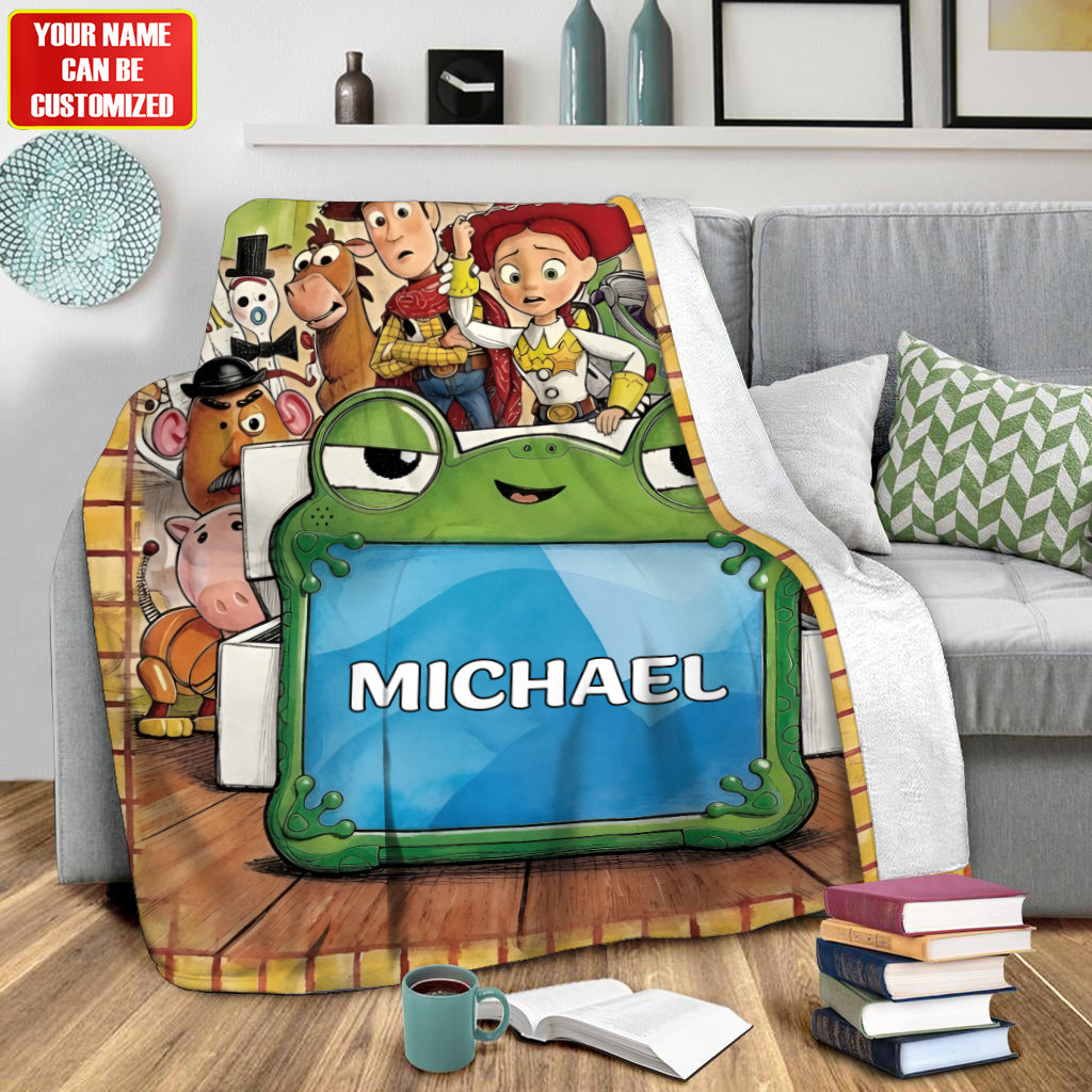 Playful Toy Friends - Personalized Movie For Kids Blanket