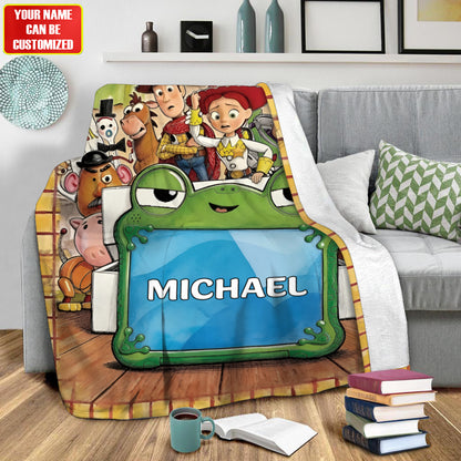 Playful Toy Friends - Personalized Movie For Kids Blanket