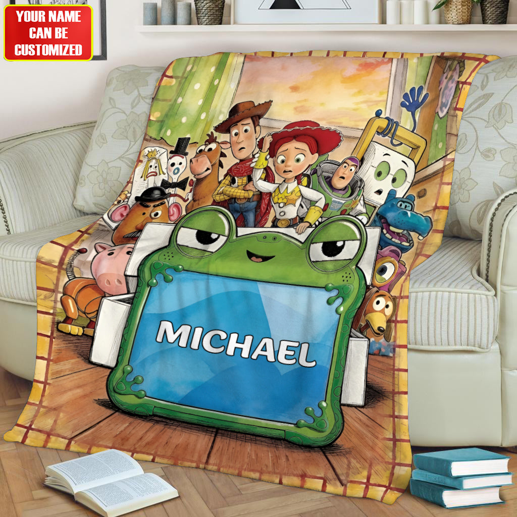 Playful Toy Friends - Personalized Movie For Kids Blanket