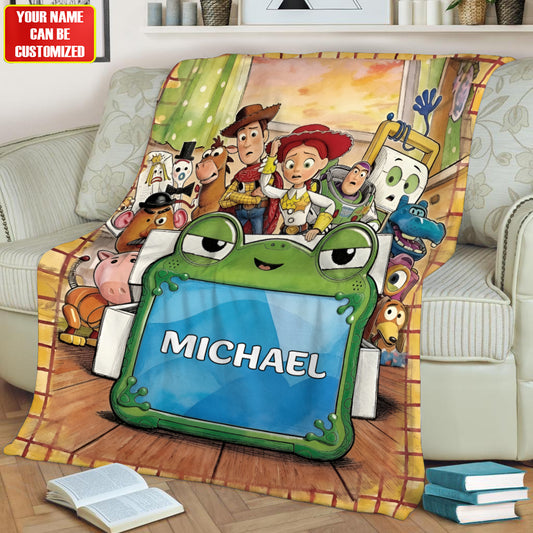 Playful Toy Friends - Personalized Movie For Kids Blanket