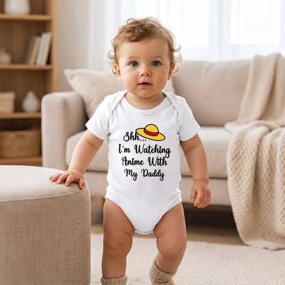 Anime With Daddy Baby Bodysuit – Cute Pirate Adventure Infant Outfit