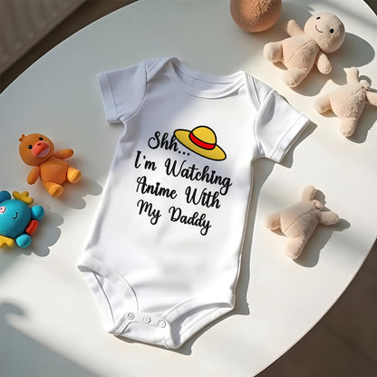 Anime With Daddy Baby Bodysuit – Cute Pirate Adventure Infant Outfit