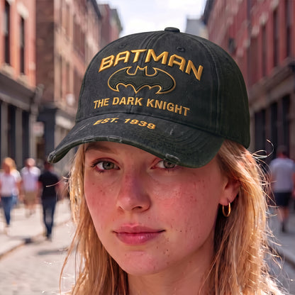 Dark Vigilante Vintage Cap – Retro Hero Baseball Hat