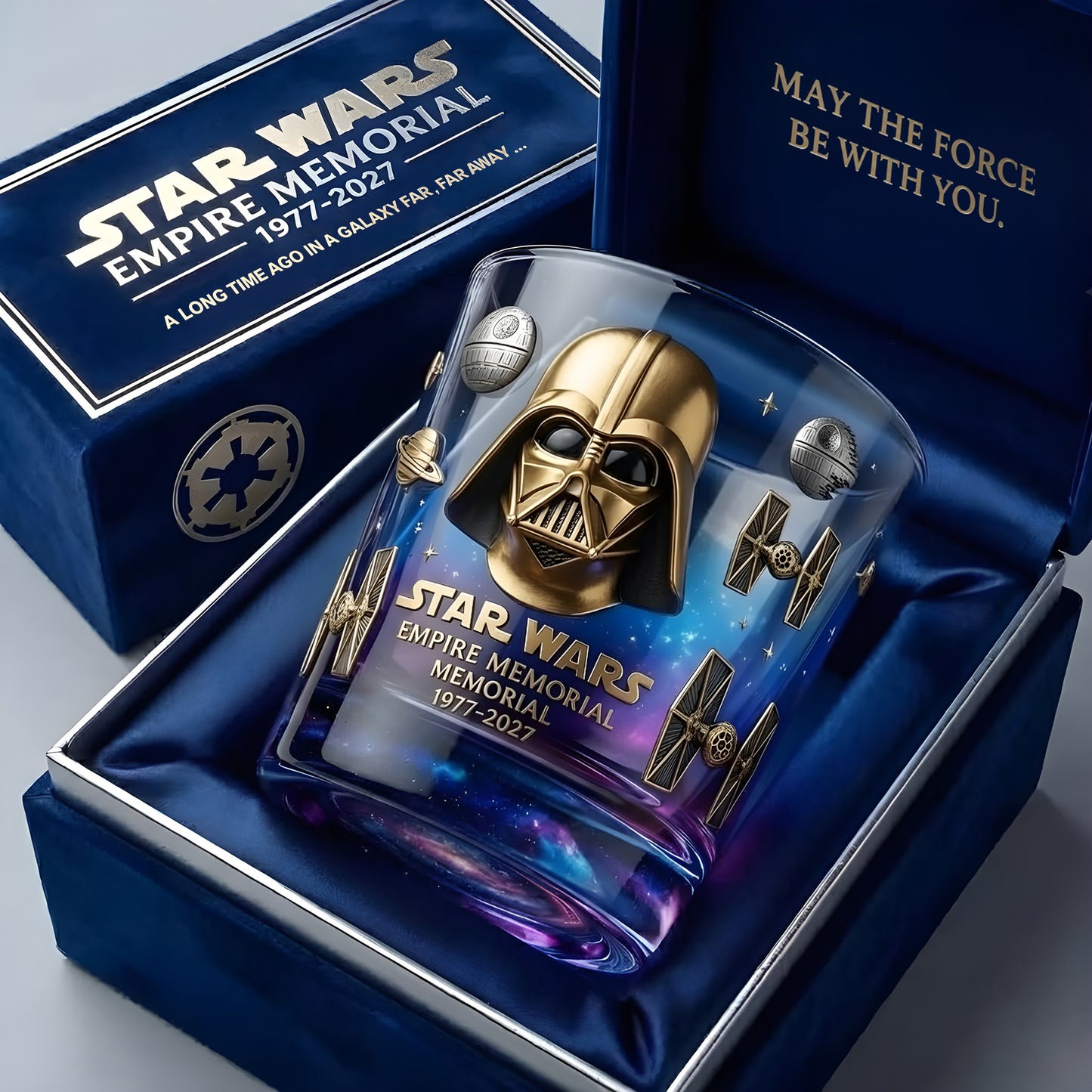 Empire Memorial - Personalized Personalized The Force Whiskey Glass