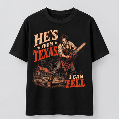 Texas Slasher Horror T-Shirt – Vintage Chainsaw Graphic Tee