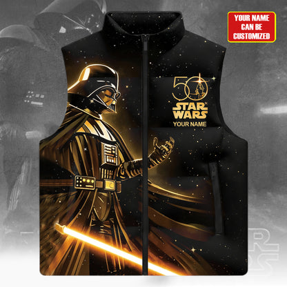 Dark Side – Personalized The Force Sleeveless Puffer Jacket