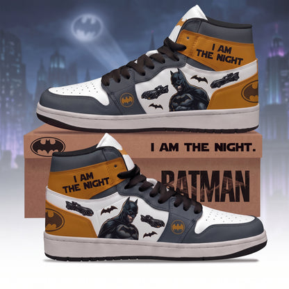 Dark Night Vigilante AJ1 High Top Sneakers – Gothic Hero Fan Shoes
