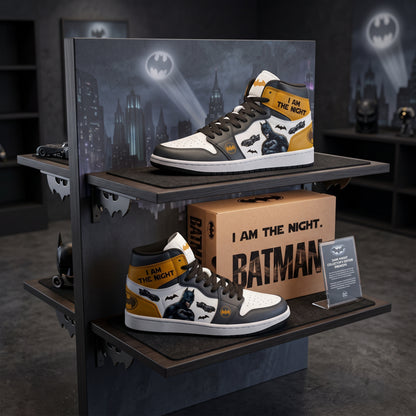 Dark Night Vigilante AJ1 High Top Sneakers – Gothic Hero Fan Shoes