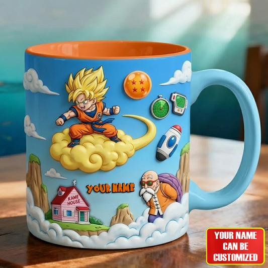Strong Dragons - Personalized Seven Balls Accent Mug