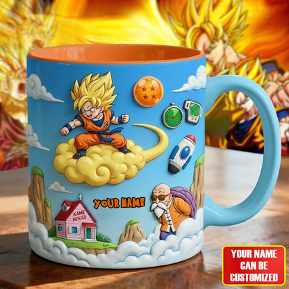 Strong Dragons - Personalized Seven Balls Accent Mug