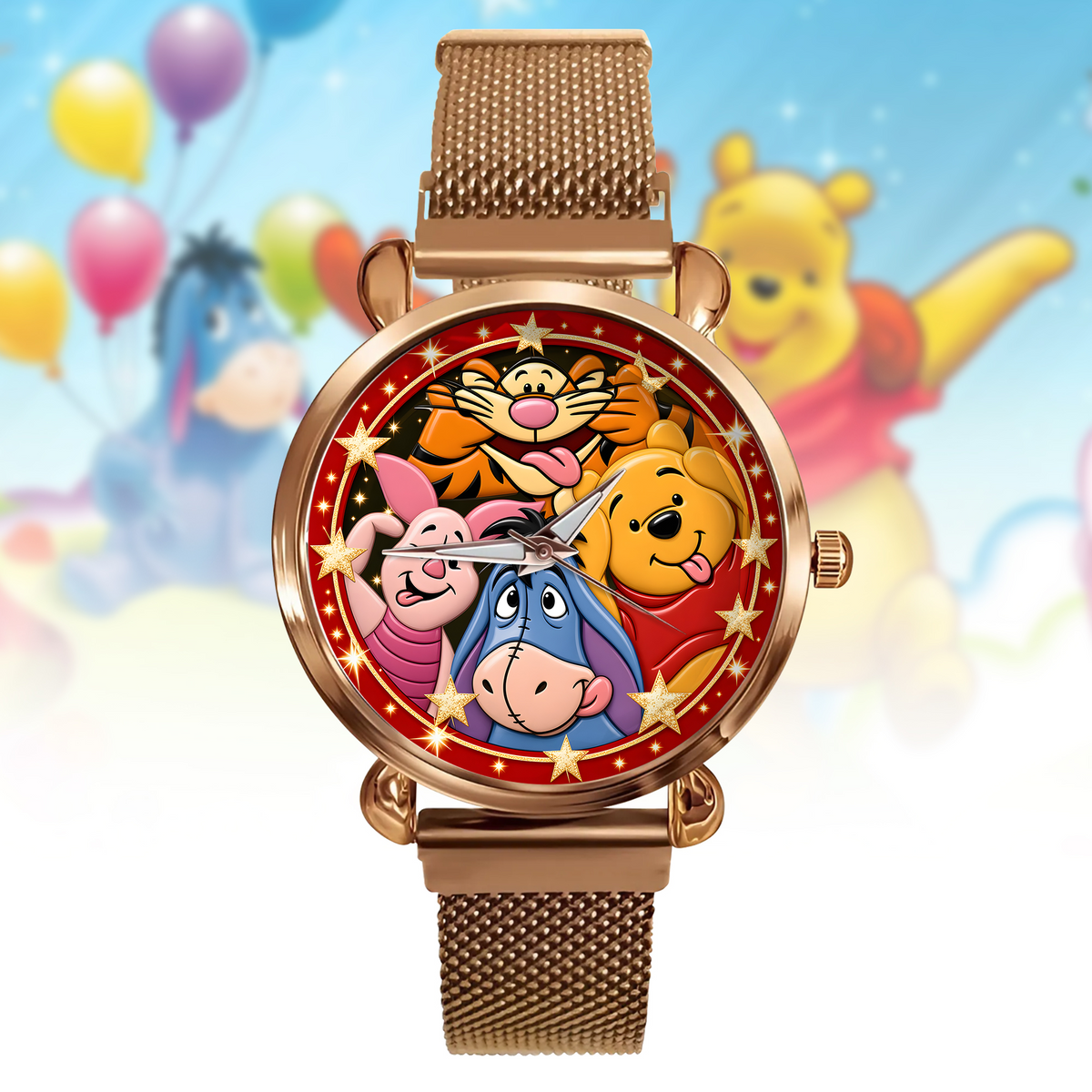 Golden Woodland Friendship Watch – Classic Storybook Friends Gifts For Fan