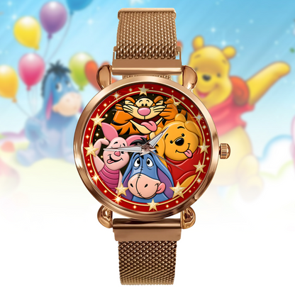 Golden Woodland Friendship Watch – Classic Storybook Friends Gifts For Fan