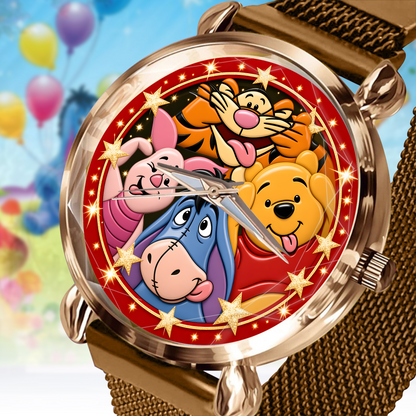 Golden Woodland Friendship Watch – Classic Storybook Friends Gifts For Fan