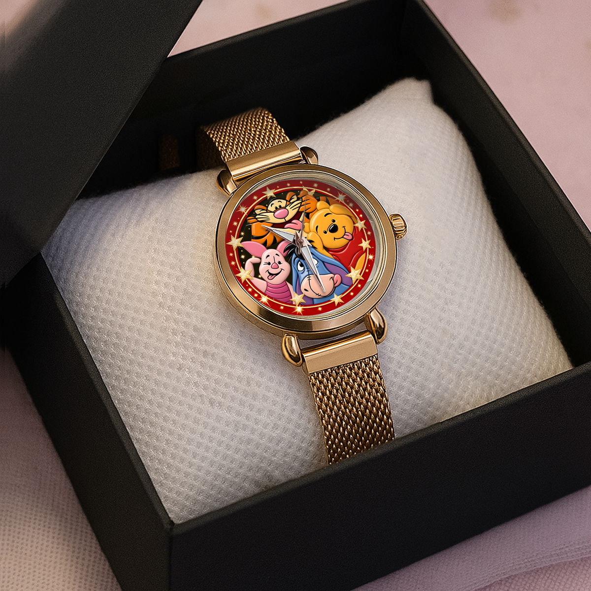 Golden Woodland Friendship Watch – Classic Storybook Friends Gifts For Fan