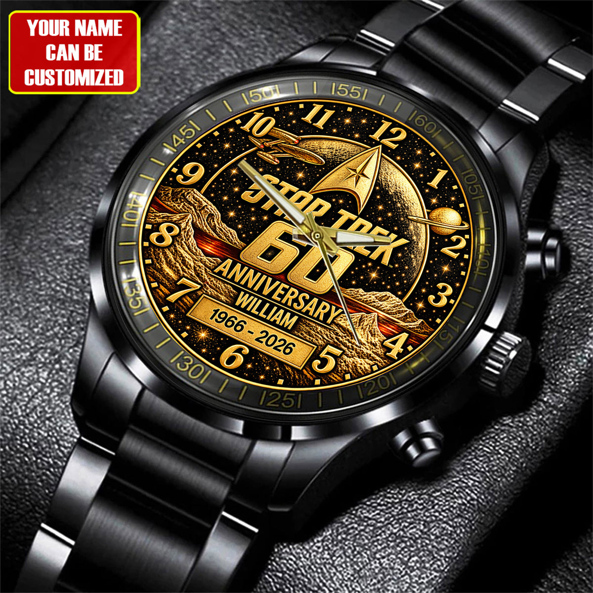 Cosmic Voyage 60th Anniversary – Personalized Retro Sci-Fi Watch