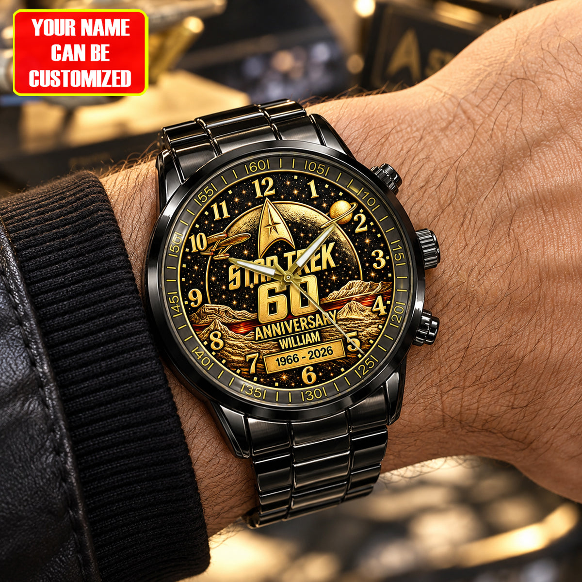 Cosmic Voyage 60th Anniversary – Personalized Retro Sci-Fi Watch