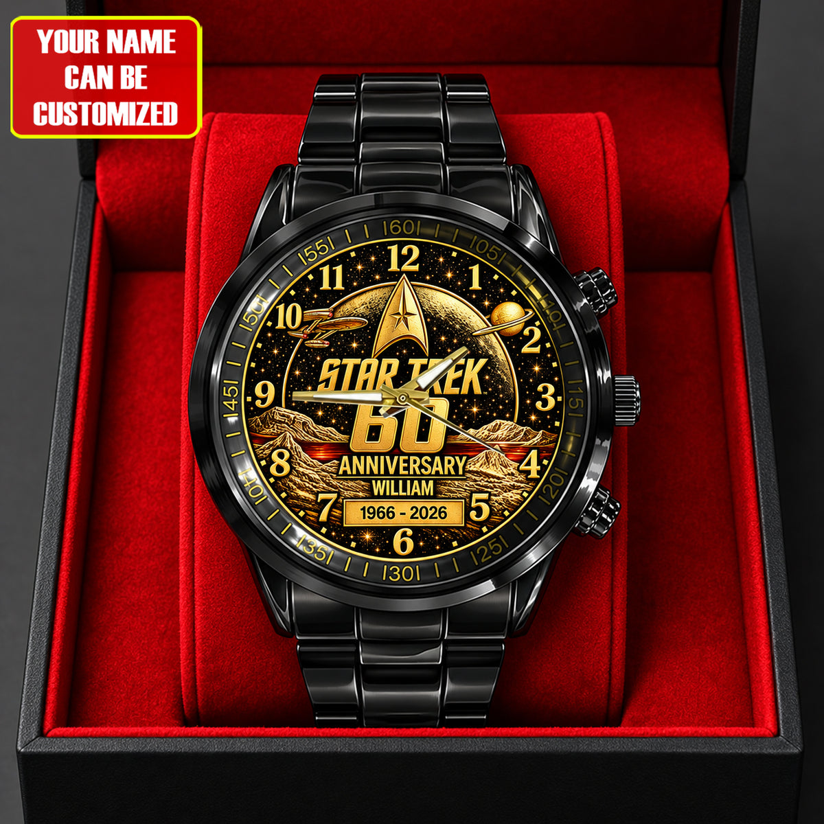 Cosmic Voyage 60th Anniversary – Personalized Retro Sci-Fi Watch