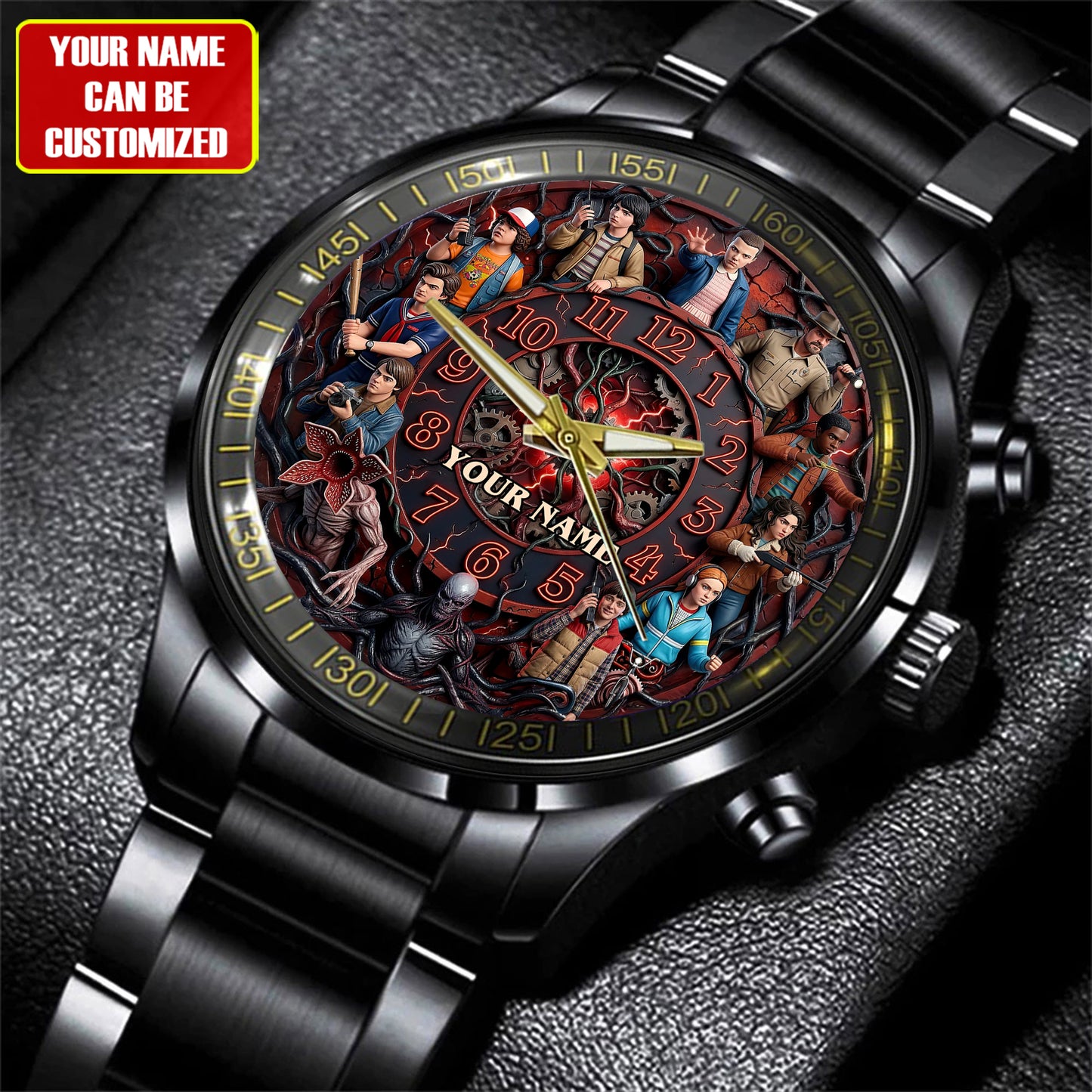 Upside World - Personalized Strange Movie Hand Watch