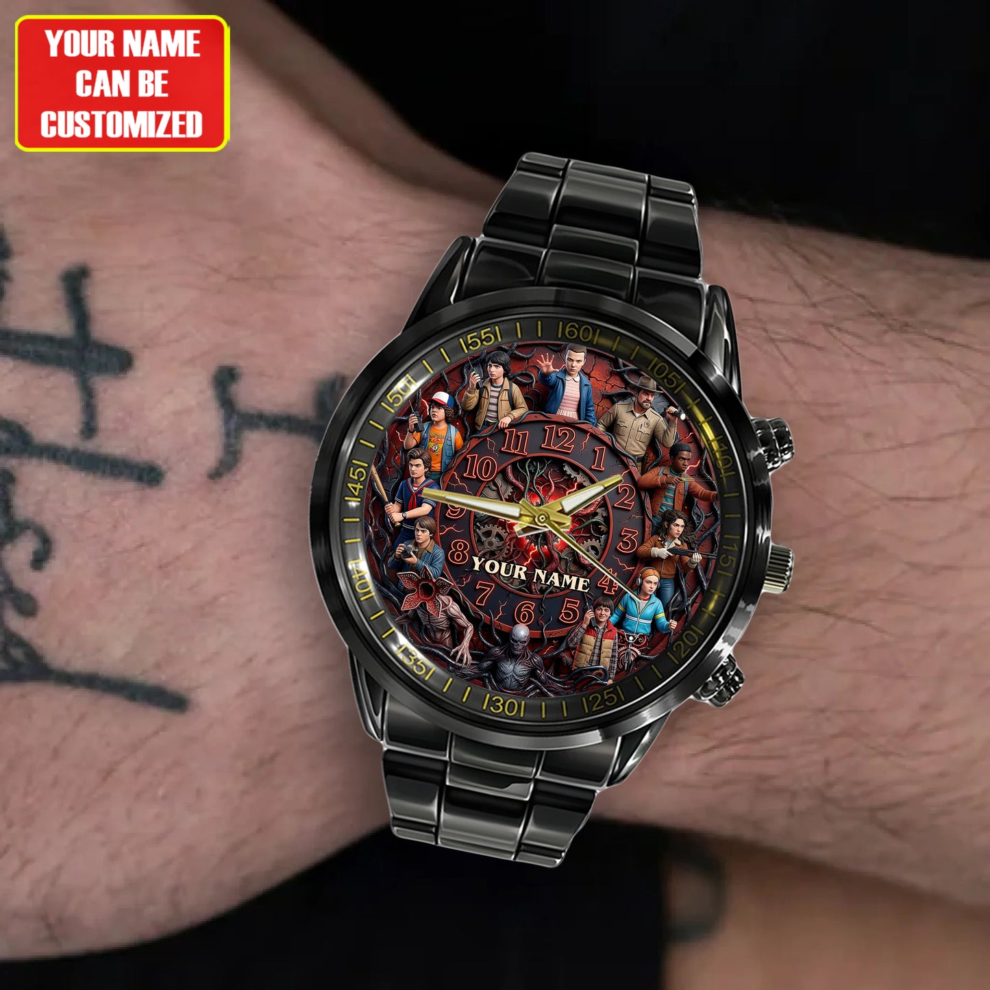 Upside World - Personalized Strange Movie Hand Watch