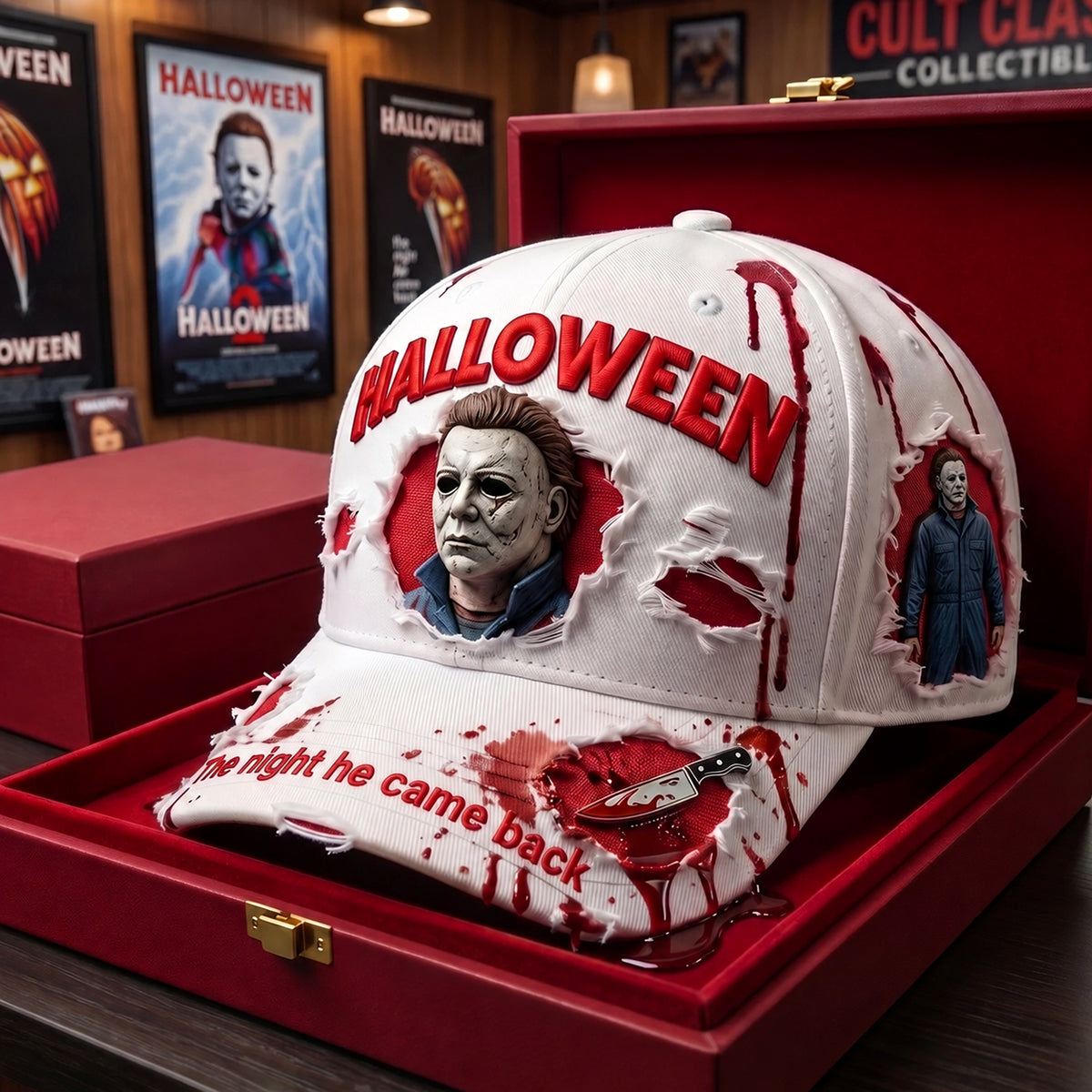 Classic Horror Icons Distressed Cap – Scary Movie Fan Gift