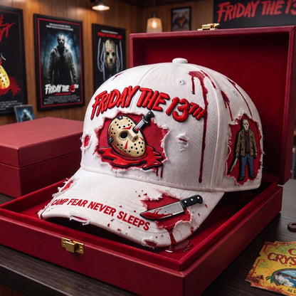 Classic Horror Icons Distressed Cap – Scary Movie Fan Gift