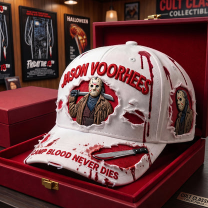 Classic Horror Icons Distressed Cap – Scary Movie Fan Gift