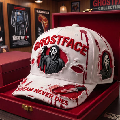 Classic Horror Icons Distressed Cap – Scary Movie Fan Gift