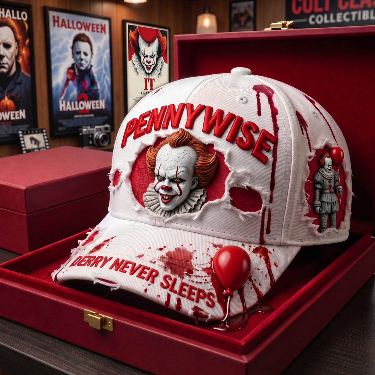 Classic Horror Icons Distressed Cap – Scary Movie Fan Gift
