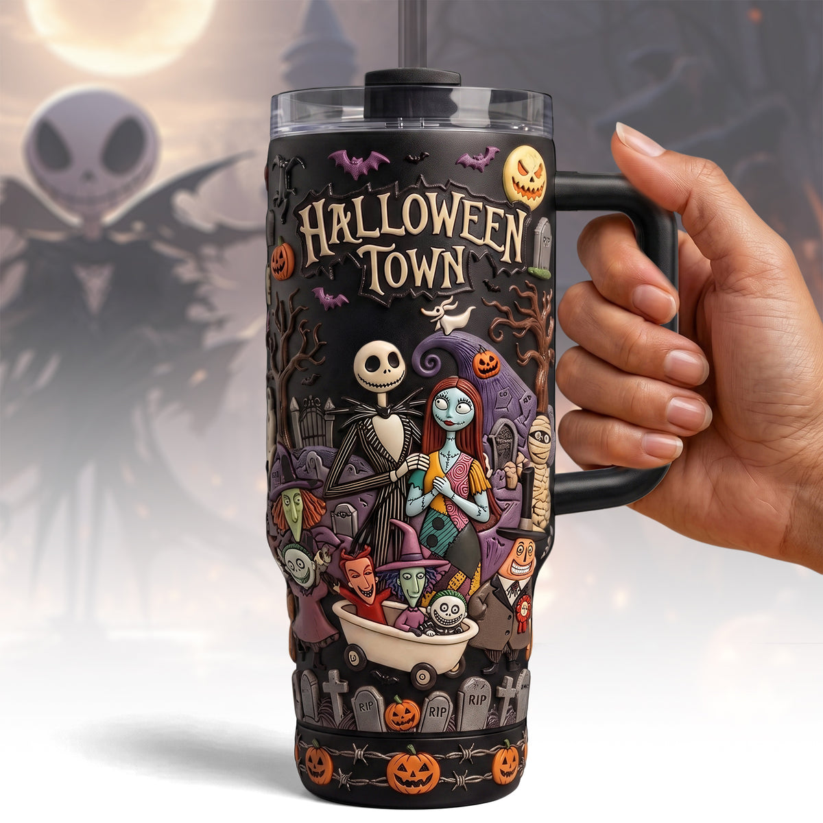 Spooky Halloween - Personalized Nightmare Insulated Tumbler