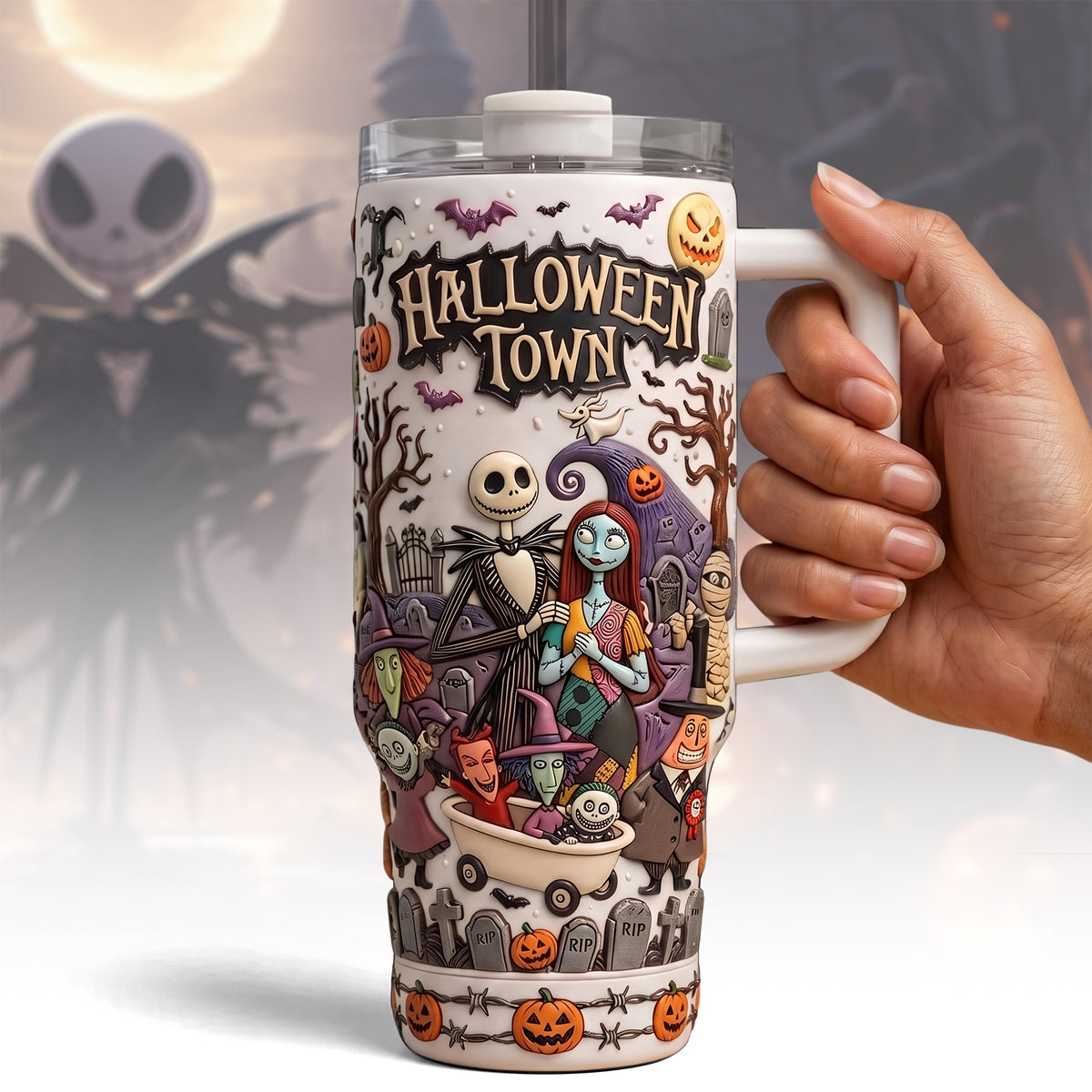 Spooky Halloween - Personalized Nightmare Insulated Tumbler