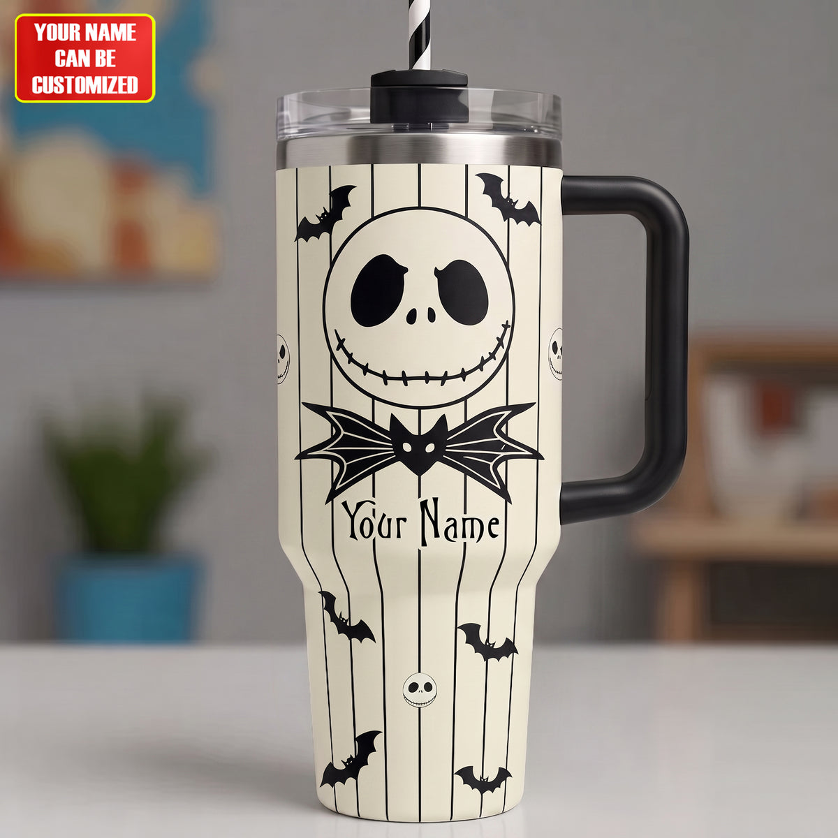 Gothic Skeleton - Personalized Nightmare Insulated Tumbler