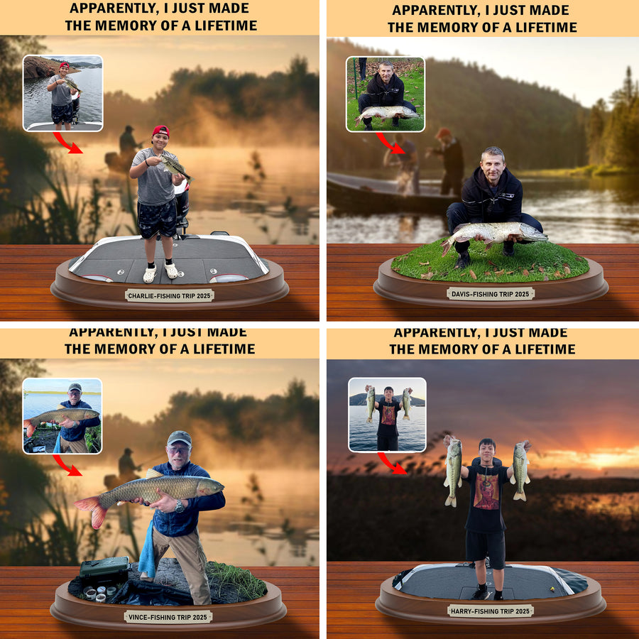 Custom Fishing, Trophy Moments Photo Style Acrylic Plaque