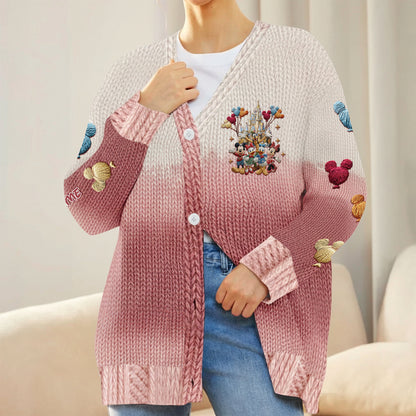 Magic Friends  - Personalized Mouse Cardigan Sweater