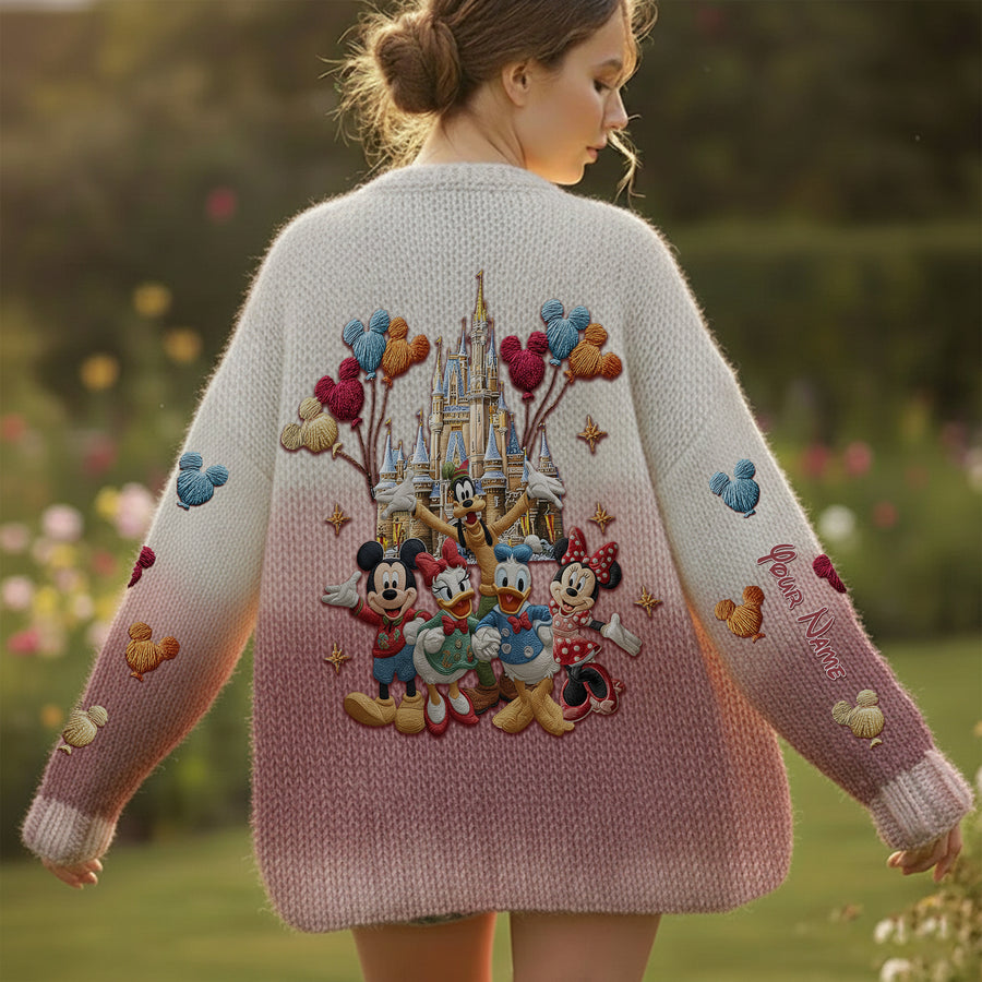Magic Friends  - Personalized Mouse Cardigan Sweater