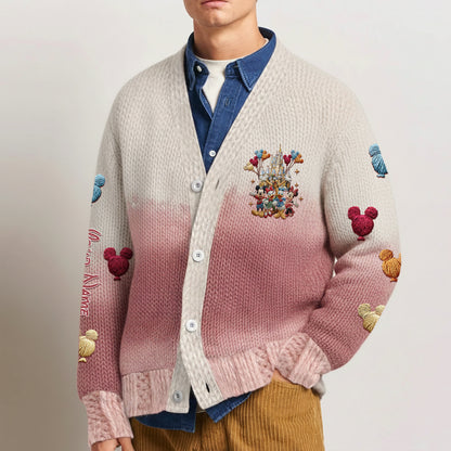 Magic Friends  - Personalized Mouse Cardigan Sweater