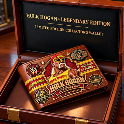 Wrestling Legend Collector Wallet – Vintage Championship Fan Gift