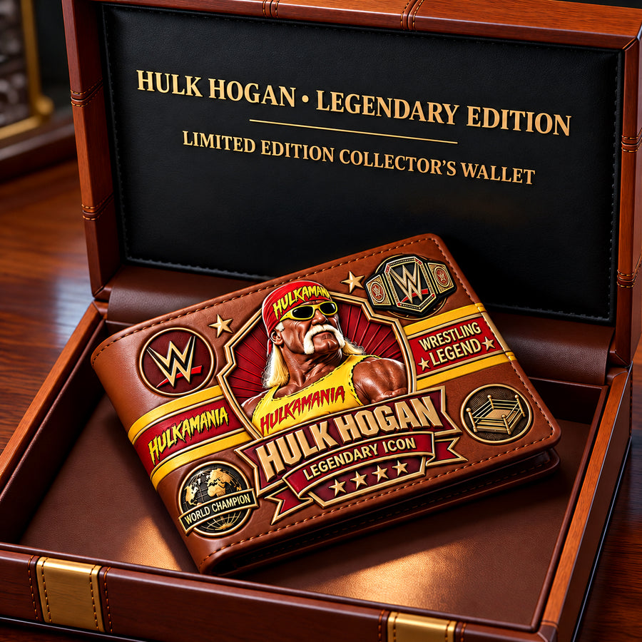 Wrestling Legend Collector Wallet – Vintage Championship Fan Gift