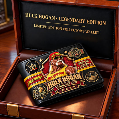 Wrestling Legend Collector Wallet – Vintage Championship Fan Gift