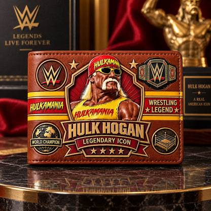 Wrestling Legend Collector Wallet – Vintage Championship Fan Gift