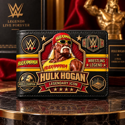 Wrestling Legend Collector Wallet – Vintage Championship Fan Gift