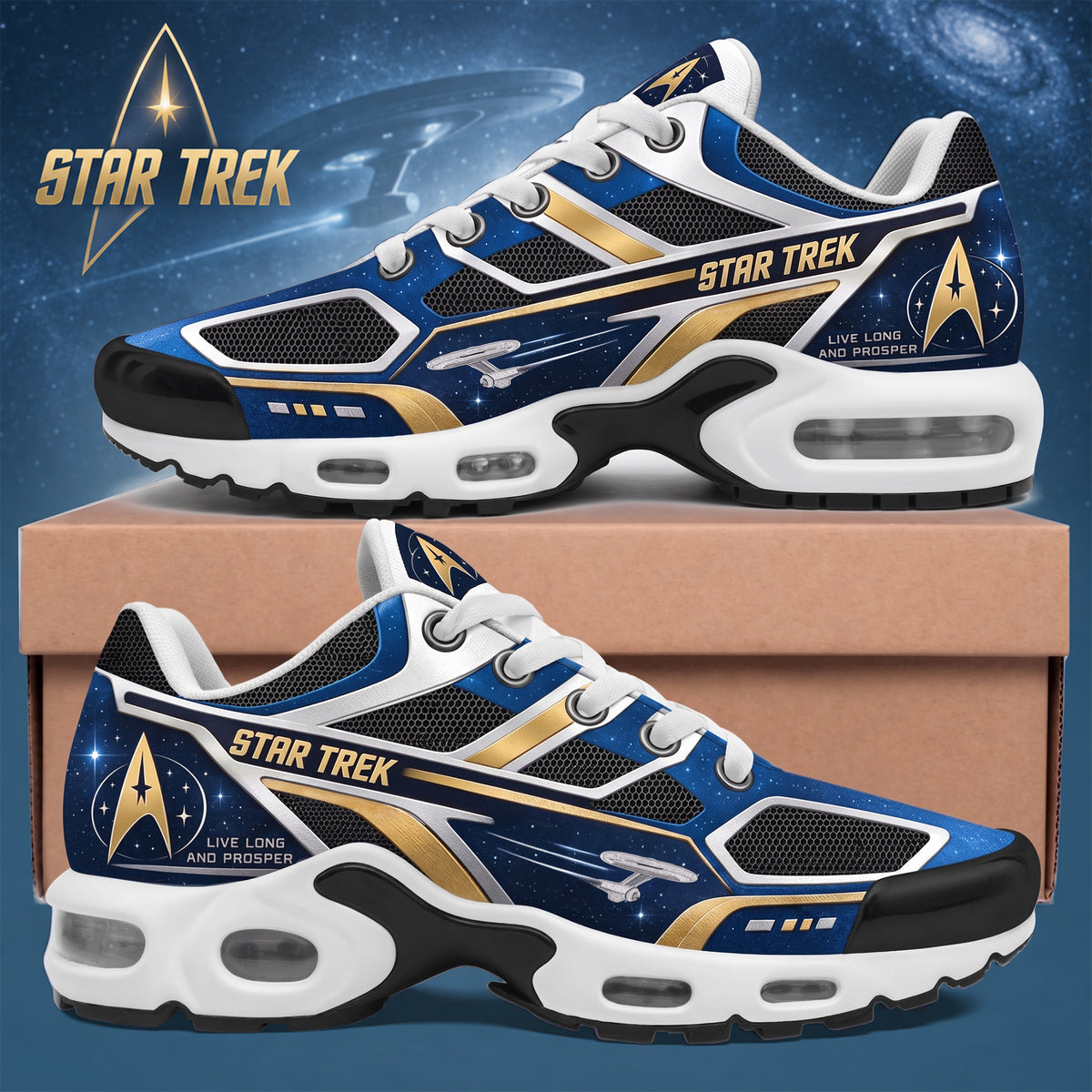 Personalized Galactic Explorer Sport Air Cushion Sneaker