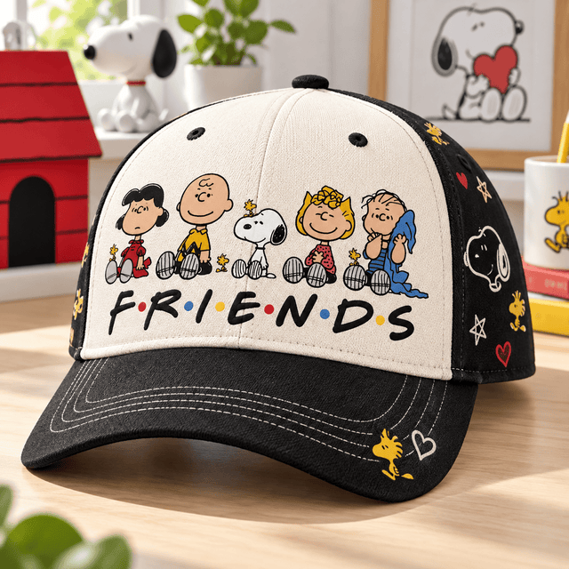 Classic Comic Friends Cap – Retro Puppy & Friends Hat