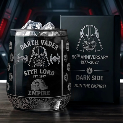 Join The Empire - Dark Lord 50th Anniversary Whiskey Glass