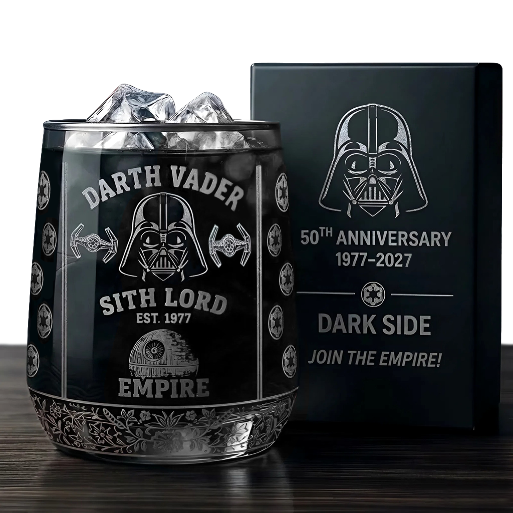Join The Empire - Dark Lord 50th Anniversary Whiskey Glass