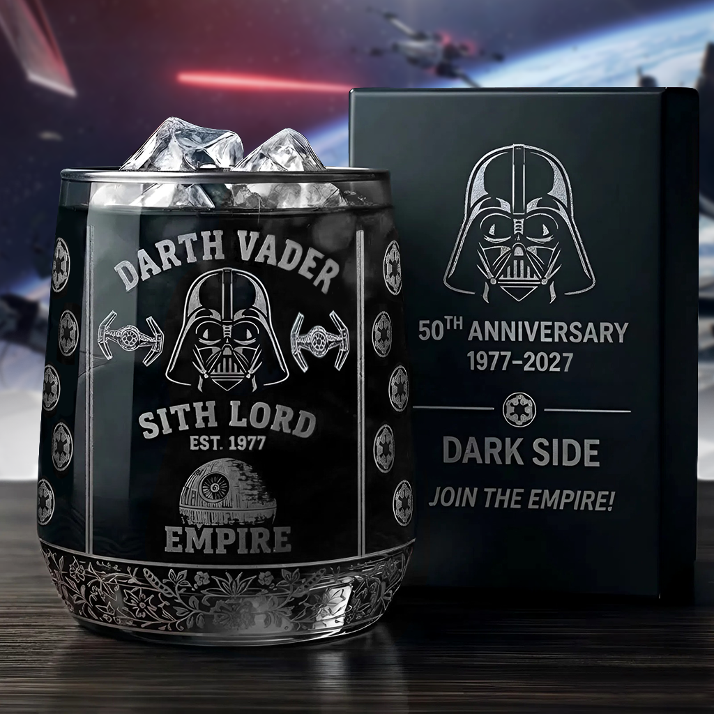 Join The Empire - Dark Lord 50th Anniversary Whiskey Glass