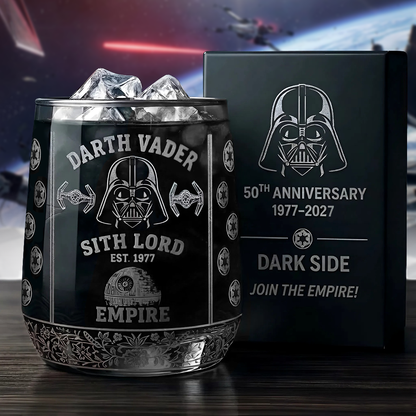 Join The Empire - Dark Lord 50th Anniversary Whiskey Glass