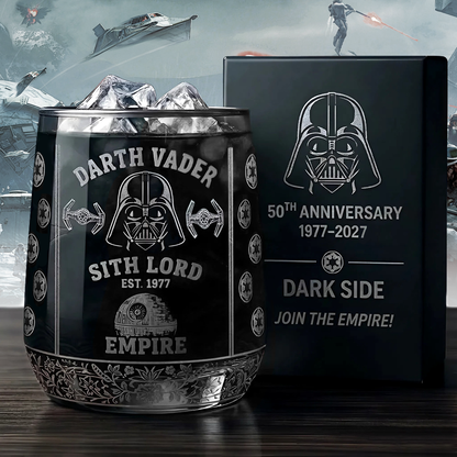 Join The Empire - Dark Lord 50th Anniversary Whiskey Glass