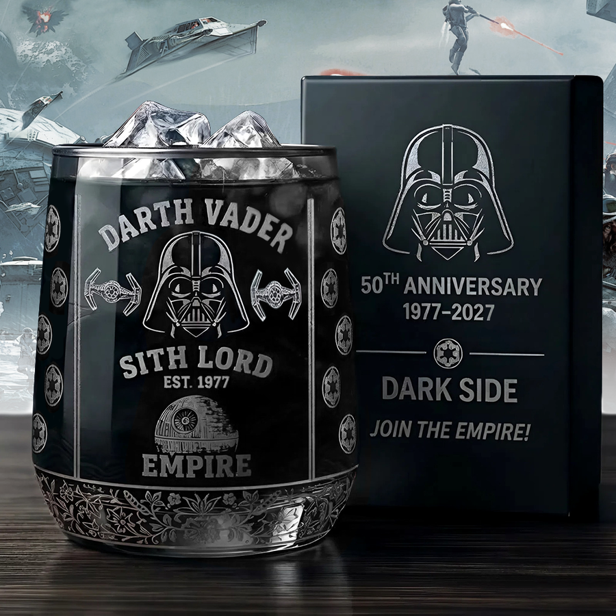 Join The Empire - Dark Lord 50th Anniversary Whiskey Glass