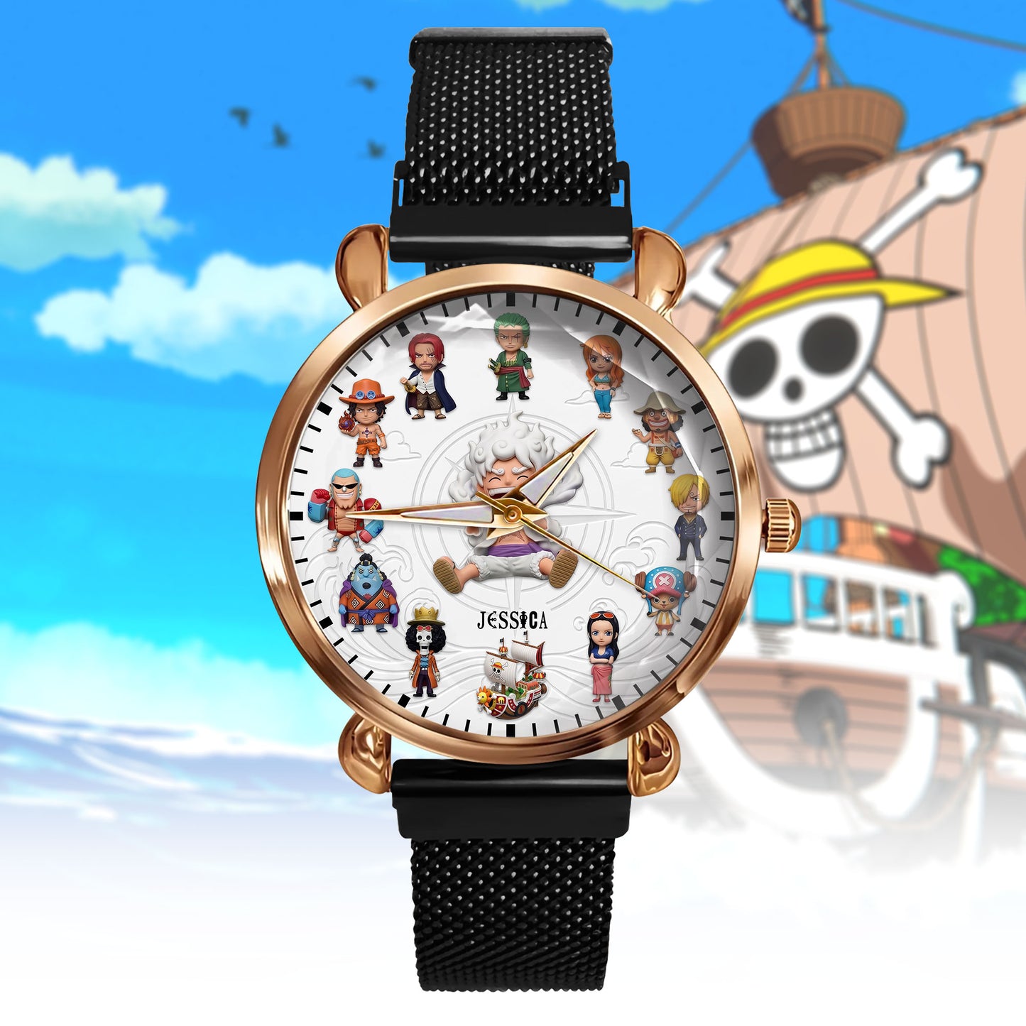 Sea Adventure - Personalized Pirate Anime Women Hand Watch